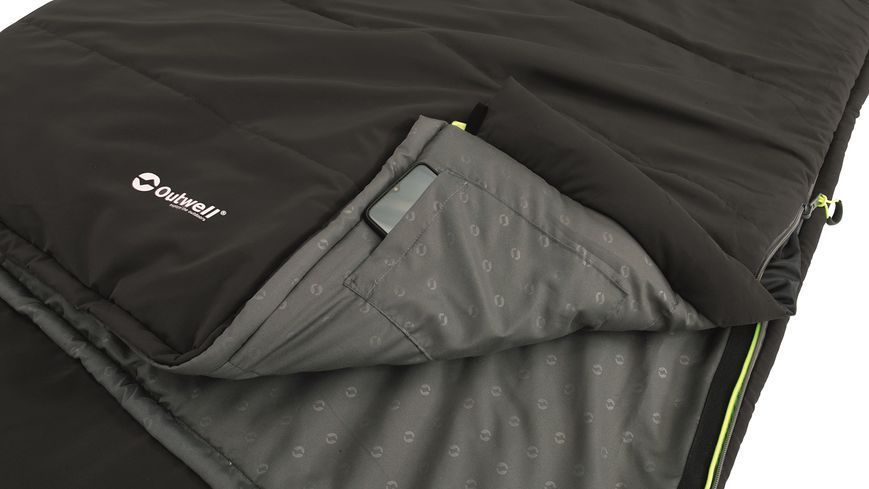 Спальний мішок Outwell Contour Reversible/+2&deg;C Midnight Black Right (230382) 928755 фото