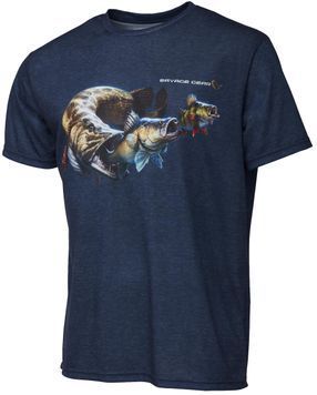 Футболка Savage Gear Cannibal T-Shirt XXL Blue 18542328 фото