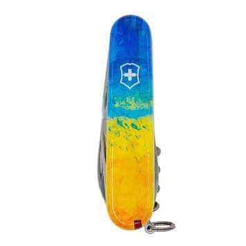 Швейцарський ніж Victorinox Huntsman Ukraine Жовто-синій малюнок (1.3713.7.T3100p) V77552977 фото