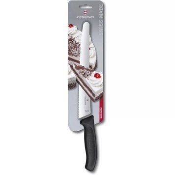 Ніж кухоний кондитерський хлібний Victorinox Swiss Classic Bread&Pastry Серрейторне, Чорний 6.8633.26B V77554456 фото