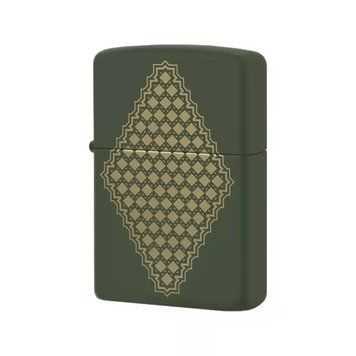 Зажигалка Zippo 221 PF20 Block Triangle Design Зеленая 49220 V77550064 фото