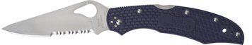 Ніж Spyderco Byrd Cara Cara 2 Half Serrated Blue FRN Напівсеррейтор BY03PSBL2 871557 фото
