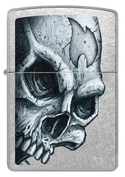 Зажигалка Zippo 207 Skull and Flame Design 46587 V77553907 фото