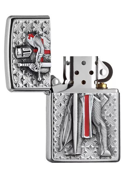 Запальничка Zippo 207 IMU Templer Chrome - Рицар тамплієр 77890044 фото