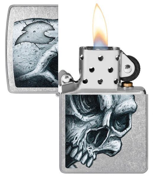 Зажигалка Zippo 207 Skull and Flame Design 46587 V77553907 фото