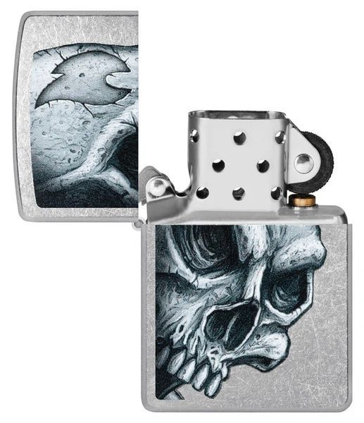 Зажигалка Zippo 207 Skull and Flame Design 46587 V77553907 фото