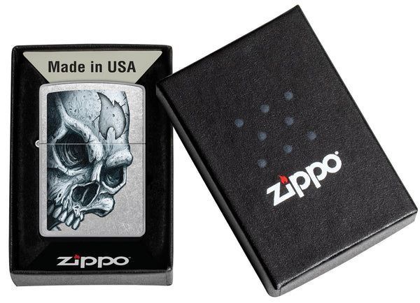 Зажигалка Zippo 207 Skull and Flame Design 46587 V77553907 фото