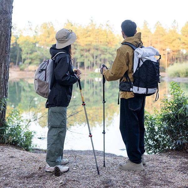 Трекінгова палиця 3-сек. Naturehike Men ST 01 6061 AL NH17D001-Z, алюміній, золотиста 98707 фото