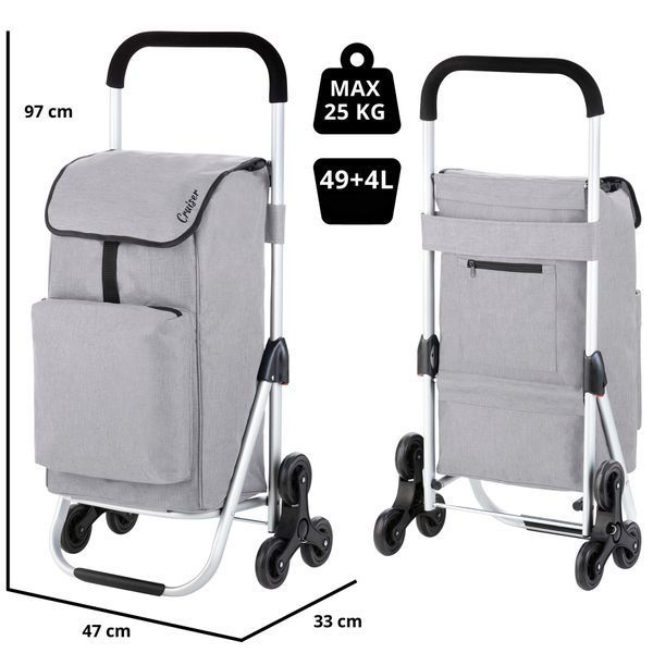 Сумка-тележка ShoppingCruiser Stairs Climber 53 Grey (604361) 927757 фото