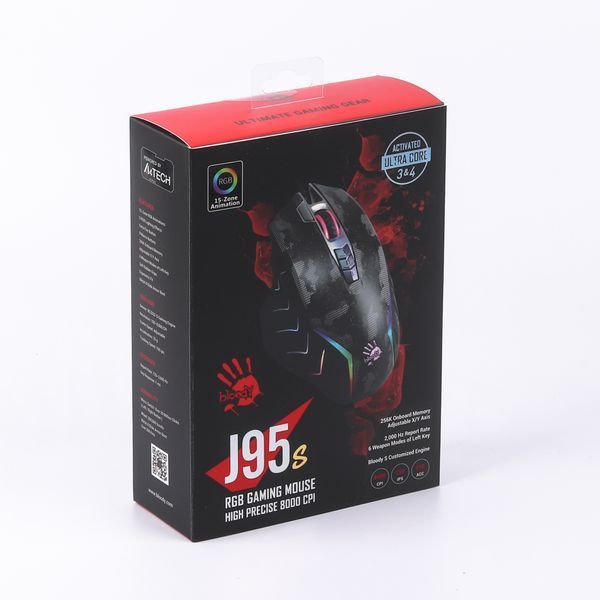 Миша ігрова A4Tech J95s Bloody, Satellite, RGB підсвічування J95s Bloody (Satellite) 1604559 фото