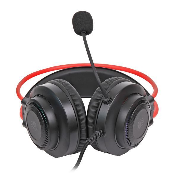 Навушники ігрові Bloody G200 з мікрофоном, чорні G200 Bloody (Black+Red) 1604860 фото