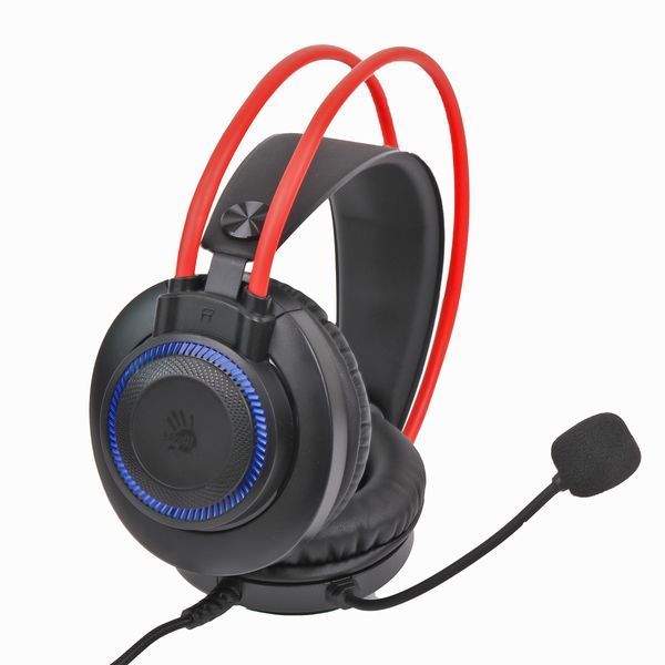 Навушники ігрові Bloody G200 з мікрофоном, чорні G200 Bloody (Black+Red) 1604860 фото
