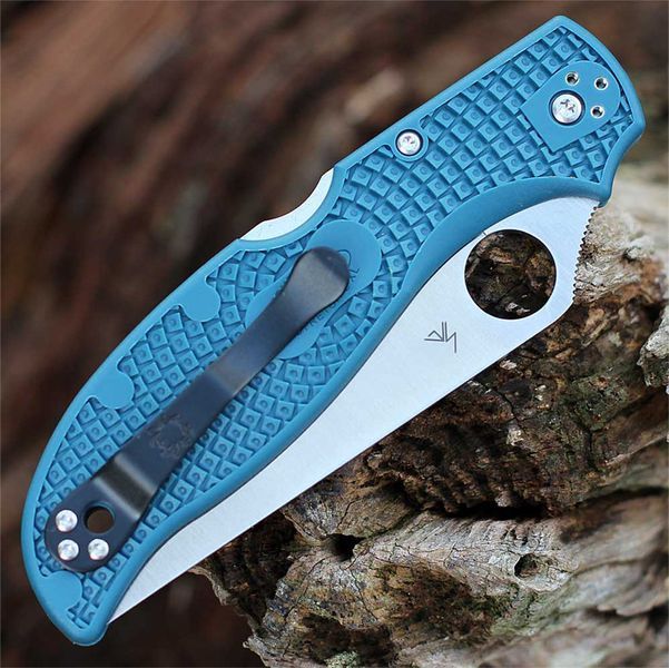 Ніж Spyderco Stretch 2 XL Lightweight K390 FRN Blue C258FPK390 871724 фото