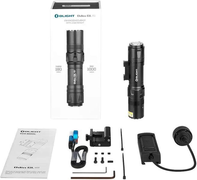 Ліхтар з ЛЦВ Olight Odin GL Mini Weaver/Picatinny (1000 Lm) Зелений ЛЦВ Odin GL Mini 23703614 фото