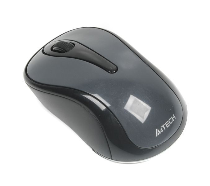 Мышь A4-G3-280N USB V-Track, беспроводная, 1000dpi, черная G3-280N (Glossy grey) 0202886 фото