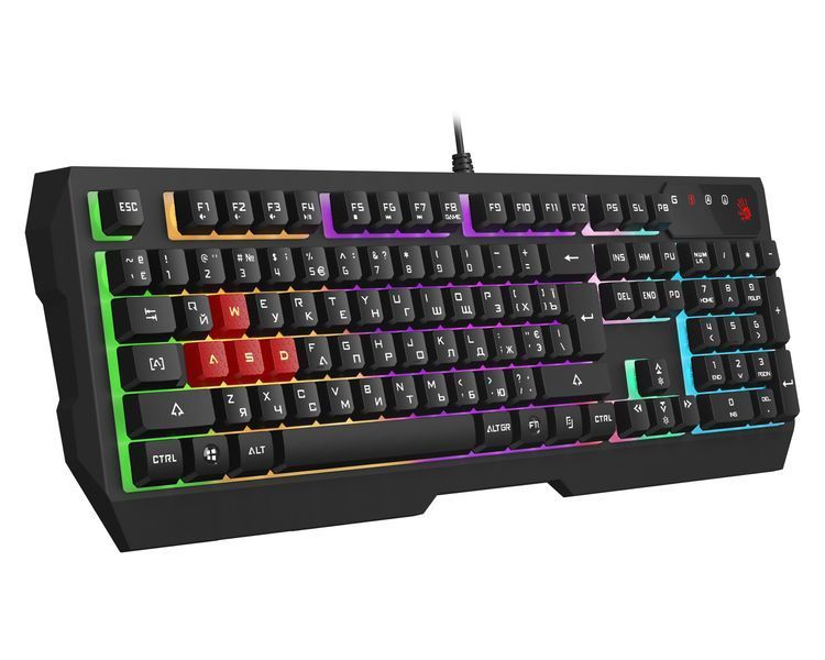 Клавіатура ігрова B135N Bloody, USB, чорна B135N Bloody (Black) 1605836 фото