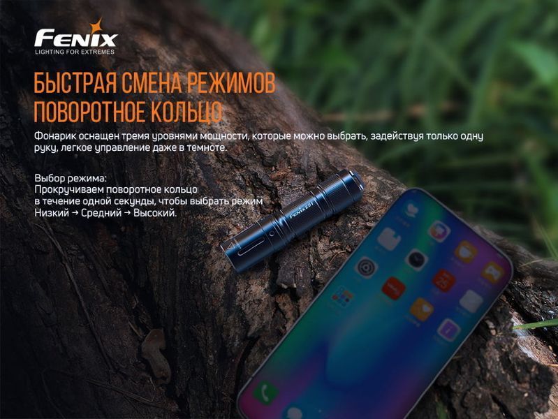 Фонарь ручной Fenix ​​E01 V2.0 Голубой 75542 фото