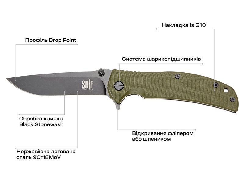 Ніж Skif Urbanite II BSW Olive 425SEBG 17650307 фото