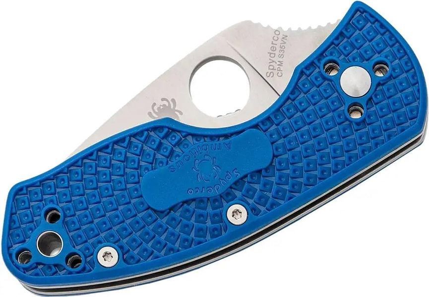 Ніж Spyderco Ambitious Lightweight CPM-S35VN Blue C148PBL 871596 фото