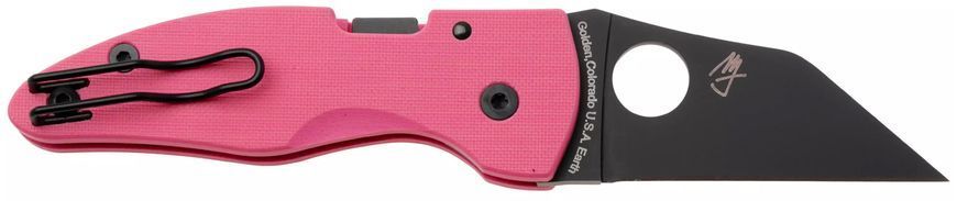 Ніж Spyderco Microjimbo Sprint Run S30V Black Blade Pink C264GPNBKP3 871778 фото