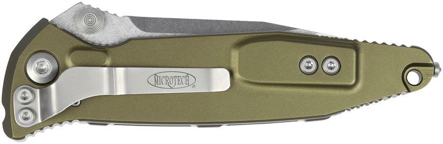 Нож Microtech Socom Elite Drop Point PS Stonewash OD Green Полусеррейтор 160-11OD 14090779 фото