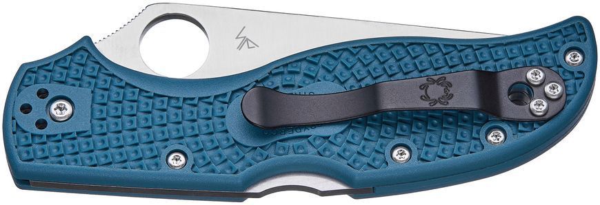 Нож Spyderco Stretch 2 Straight Spine K390 Dark Cyan Blue FRN C90FP2K390 871480 фото