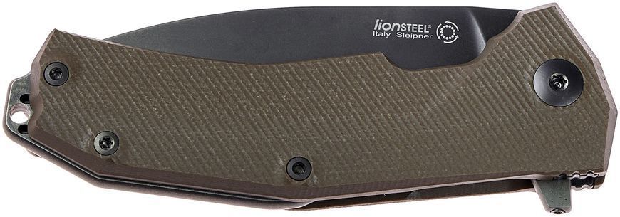 Ніж Lionsteel KUR Black Blade G-10 Brown KUR BBR 392118 фото