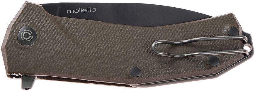 Ніж Lionsteel KUR Black Blade G-10 Brown KUR BBR 392118 фото