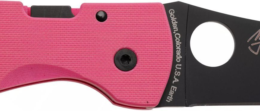 Ніж Spyderco Microjimbo Sprint Run S30V Black Blade Pink C264GPNBKP3 871778 фото