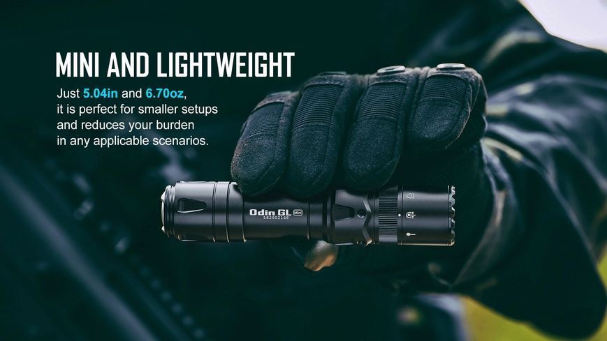 Ліхтар з ЛЦВ Olight Odin GL Mini Weaver/Picatinny (1000 Lm) Зелений ЛЦВ Odin GL Mini 23703614 фото