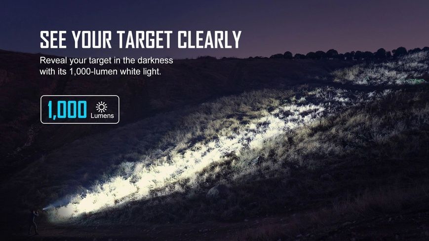 Ліхтар з ЛЦВ Olight Odin GL Mini Weaver/Picatinny (1000 Lm) Зелений ЛЦВ Odin GL Mini 23703614 фото
