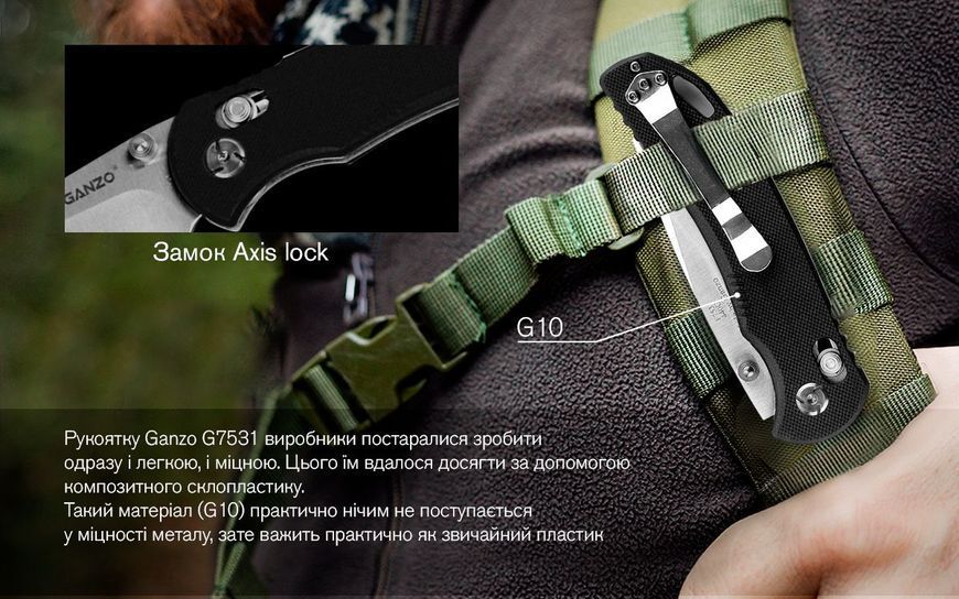 Нож Ganzo G7531-BK 40566 фото
