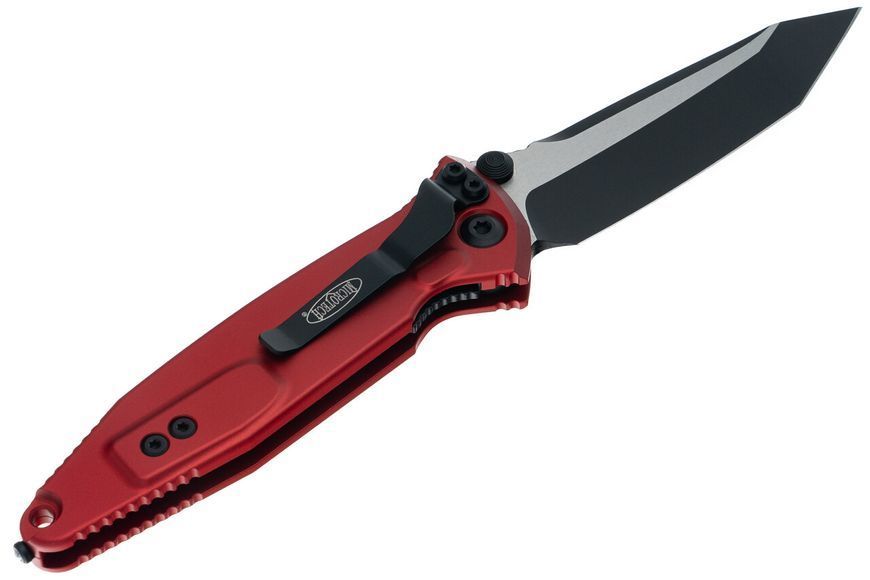 Нож Microtech Socom Elite T/E-M Tanto Черный Черно-красная рукоять 161-1RD 4009480 фото