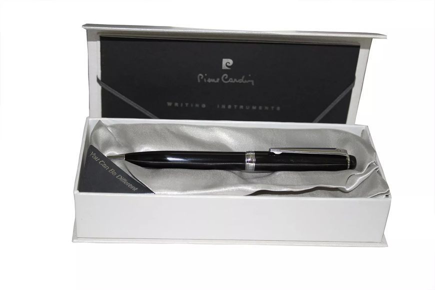 Ручка кулькова Pierre Cardin New leo Чорна Срібляста (3412BP) V77552600 фото