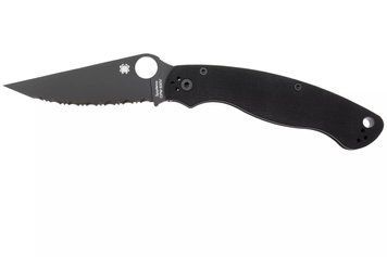 Нож Spyderco Military 2 Black Blade G-10 Серрейтор C36GSBK2 871695 фото