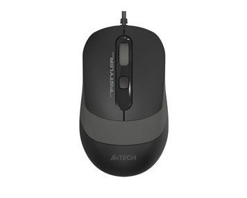 Миша A4Tech Fstyler FM10S (Grey), безшумна, USB, колір чорний+сірий FM10S (Grey) 1604560 фото