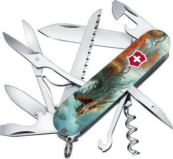 Швейцарський ніж Victorinox 1.3713.7_Z3230p Swiss Army Huntsman Zodiac Бойовий дракон 619214 фото