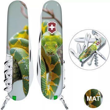Швейцарський ніж Victorinox Climber Zodiac Зелена змія 1.3703.7_Z4270pk V77554175 фото
