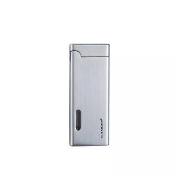 Зажигалка газовая Silver Match La Valette с наклонным пламенем Серебристая (40672351SL) V77550259 фото