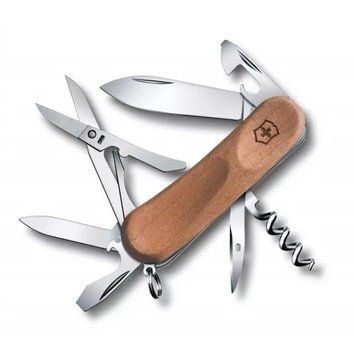 Швейцарський ніж Victorinox EvoWood 14 85 мм 12 функцій Світлий горіх (2.3901.63) V77553634 фото