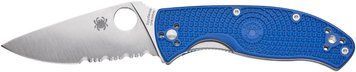 Ніж Spyderco Tenacious Blue FRN CPM-S35VN Напівсеррейтор C122PSBL 871481 фото
