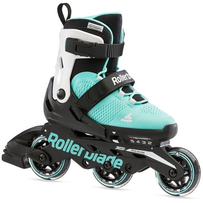Rollerblade роликовые коньки Microblade 3WD aqua-white 28-32 29278 фото
