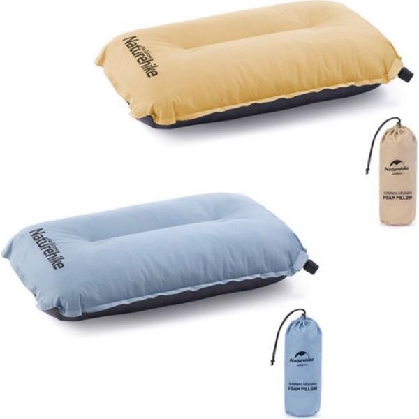 Подушка самонадувна Naturehike Sponge automatic NH17A001-L, жовта 88123 фото