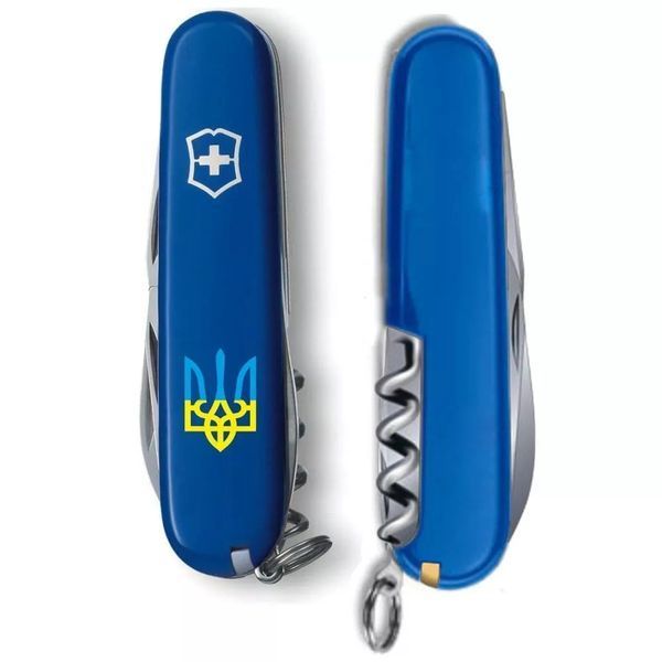 Швейцарський ніж Victorinox Spartan Ukraine 91мм Синій з малим Державним Гербом України (1.3603.2_T0016u) V77553049 фото