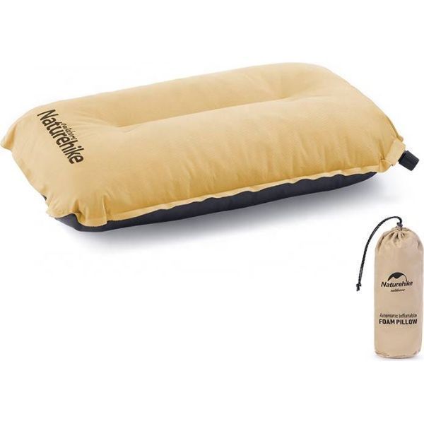 Подушка самонадувна Naturehike Sponge automatic NH17A001-L, жовта 88123 фото
