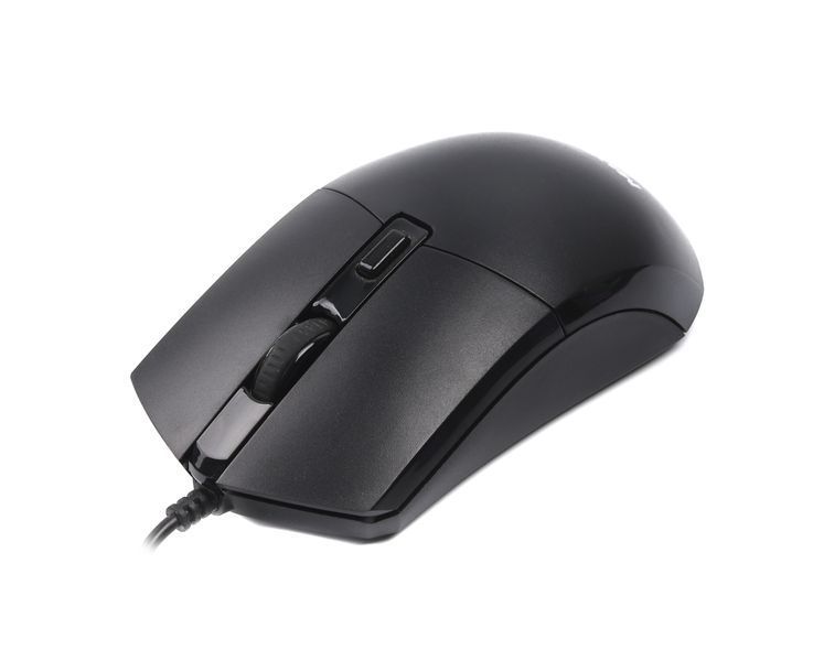 Мышь проводная Mc-4B01, оптическая, 4 кнопки, 2400 DPI, USB, черная Mc-4B01 1604951 фото