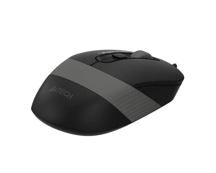 Миша A4Tech Fstyler FM10S (Grey), безшумна, USB, колір чорний+сірий FM10S (Grey) 1604560 фото