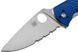 Ніж Spyderco Tenacious Blue FRN CPM-S35VN Напівсеррейтор C122PSBL 871481 фото 5