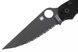 Ніж Spyderco Military 2 Black Blade G-10 Серрейтор C36GSBK2 871695 фото 3