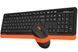 A4Tech Fstyler FG1010, комплект беспроводной клавиатуры с мышью, черный+оранжевый цвет FG1010 (Orange) 1604215 фото 4